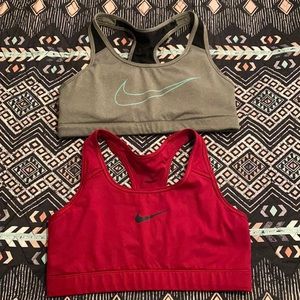 2 Nike sports bras.